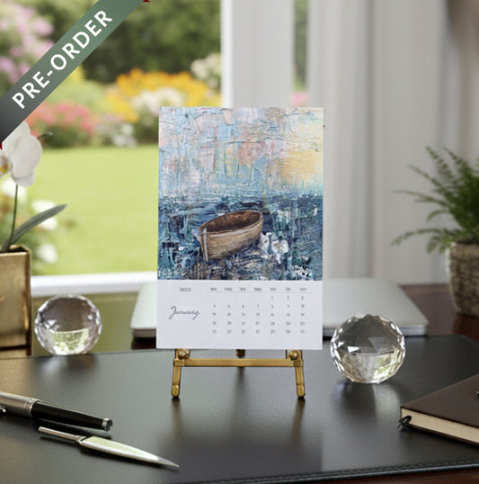 2026 Boat Art Desktop Calendar Pre-Order by Vanessa Sharp Multon