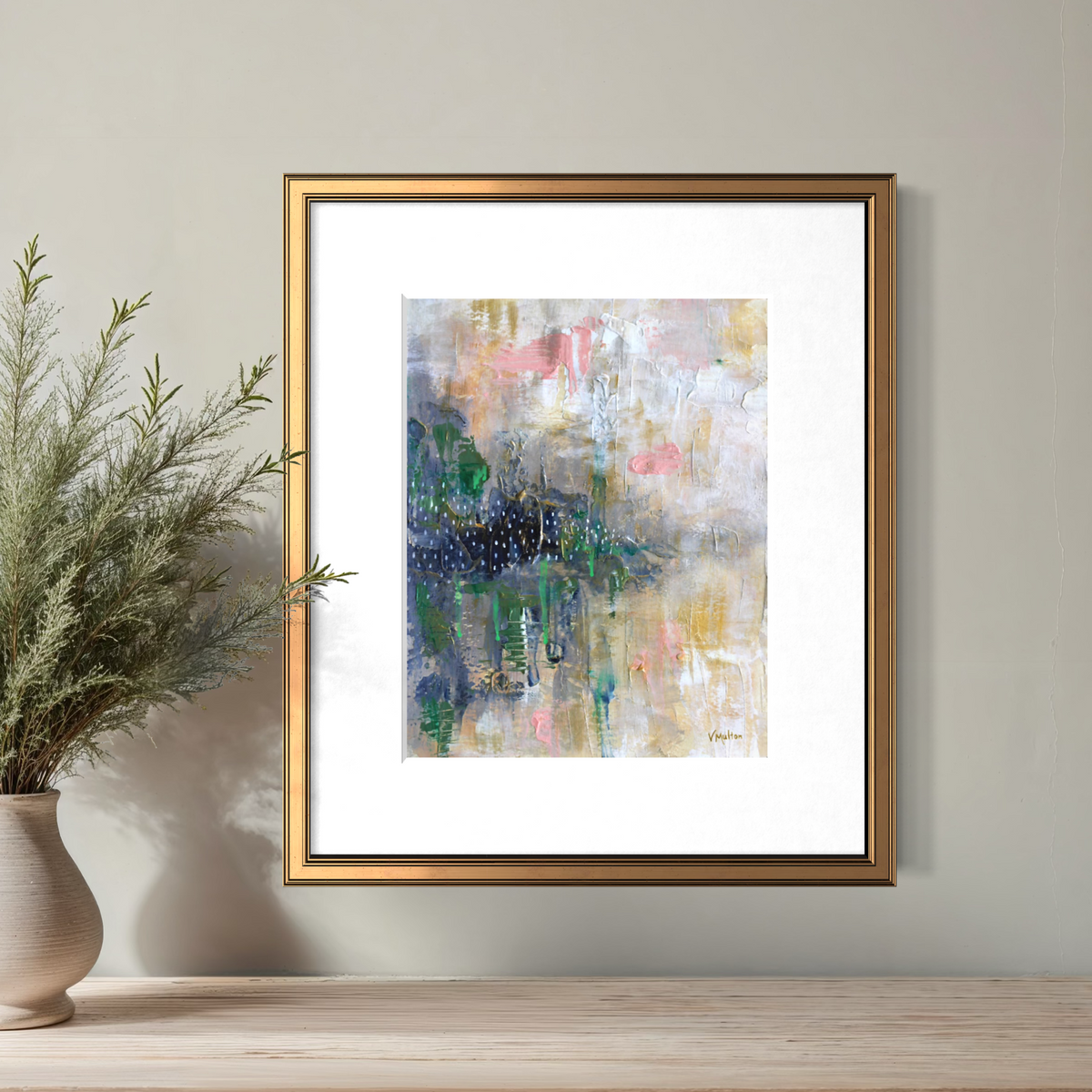 “Emerald Inlet” Abstract Landscape Giclée Art Print