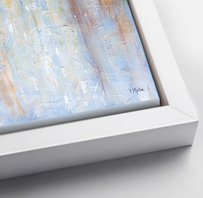 "Jewel in the Night" – Abstract Landscape Giclée Canvas Wall Art Print