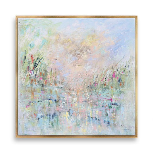 "Grow and Bloom" – Floral Abstract Giclée Canvas Wall Art Print