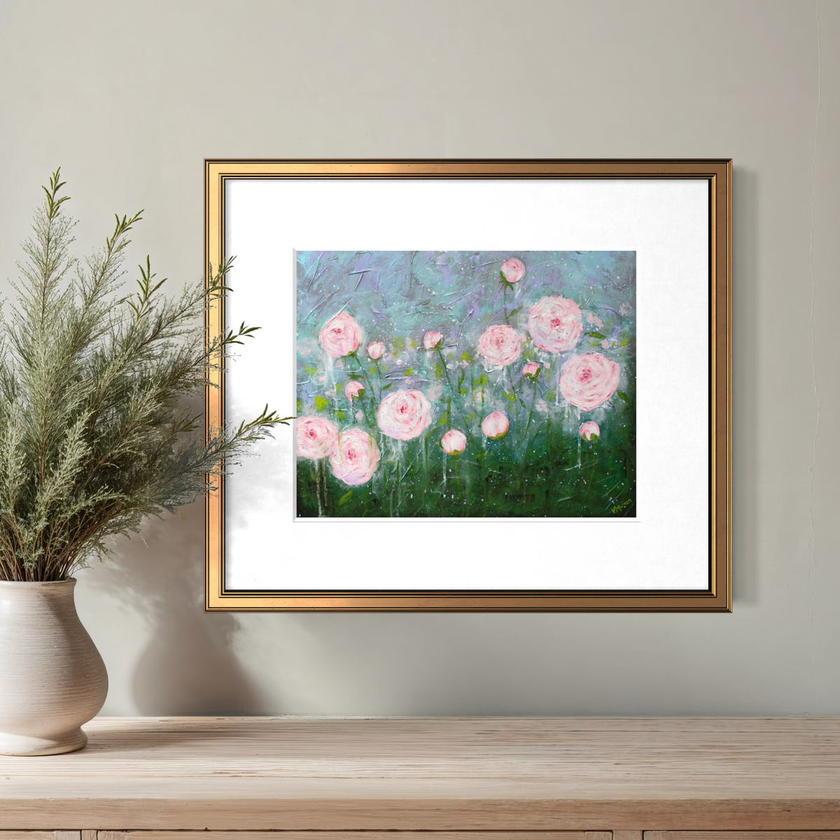 “June Blooms” Abstract Floral Giclée Art Print