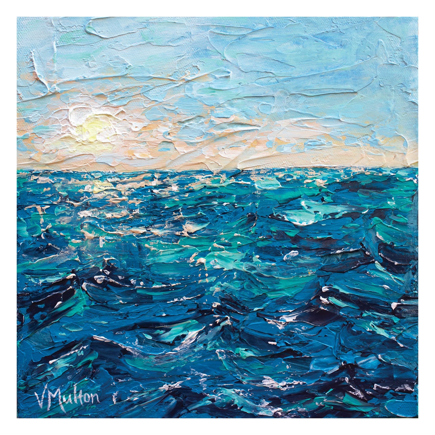 “The Depths of the Ocean” Square Coastal Giclée Art Print