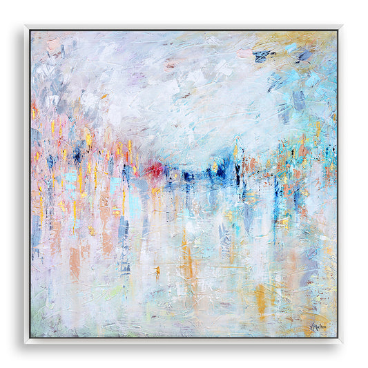 "Walking in a Dream" – Pastel Abstract Giclée Canvas Wall Art Print