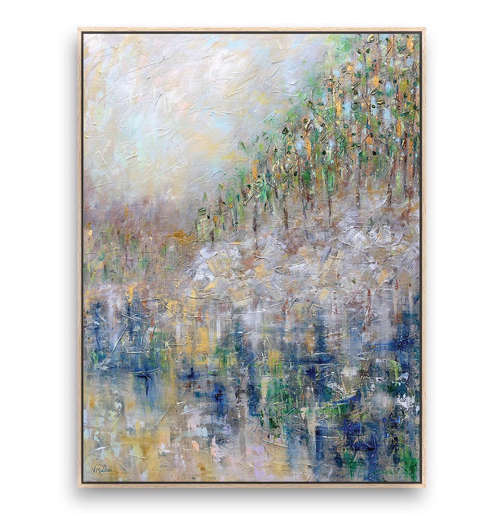 "Whose Woods These Are" Giclee Print on Canvas Wall Art