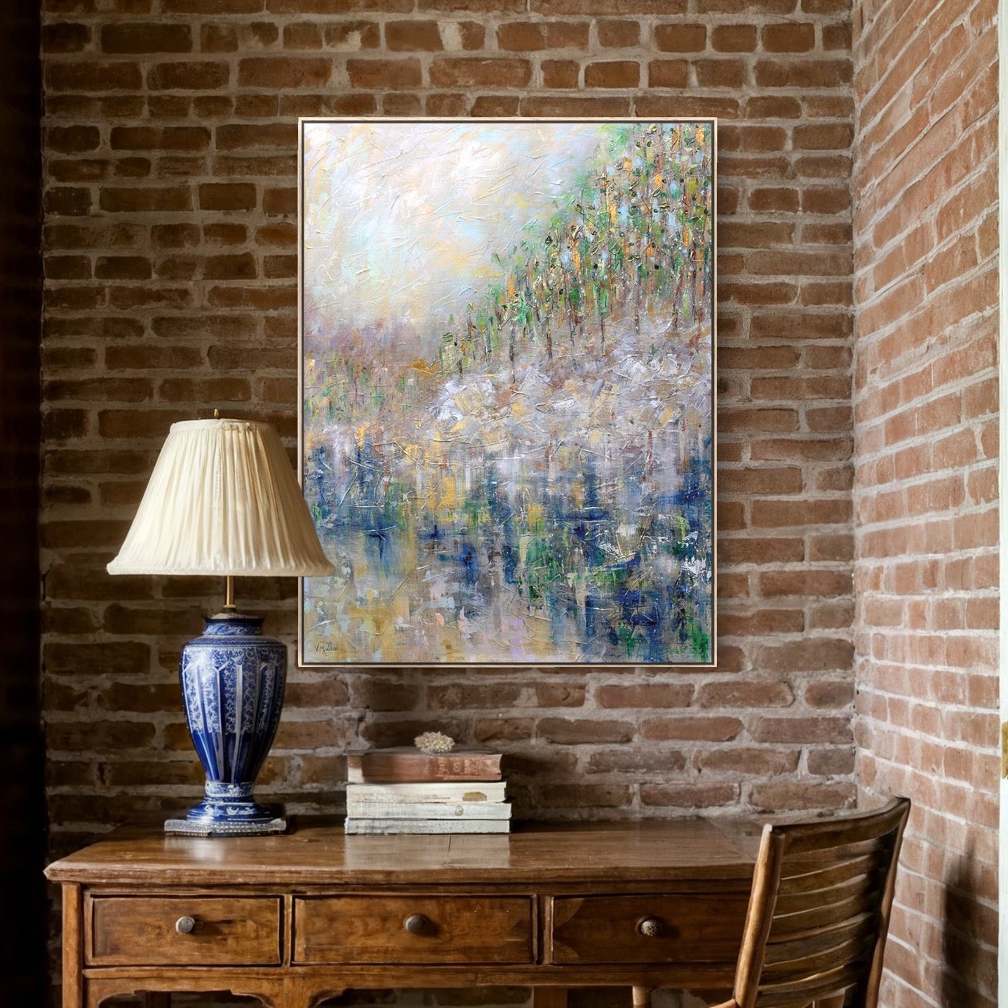 "Whose Woods These Are" Giclee Print on Canvas Wall Art