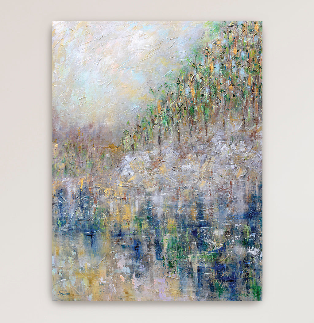 "Whose Woods These Are" Giclee Print on Canvas Wall Art