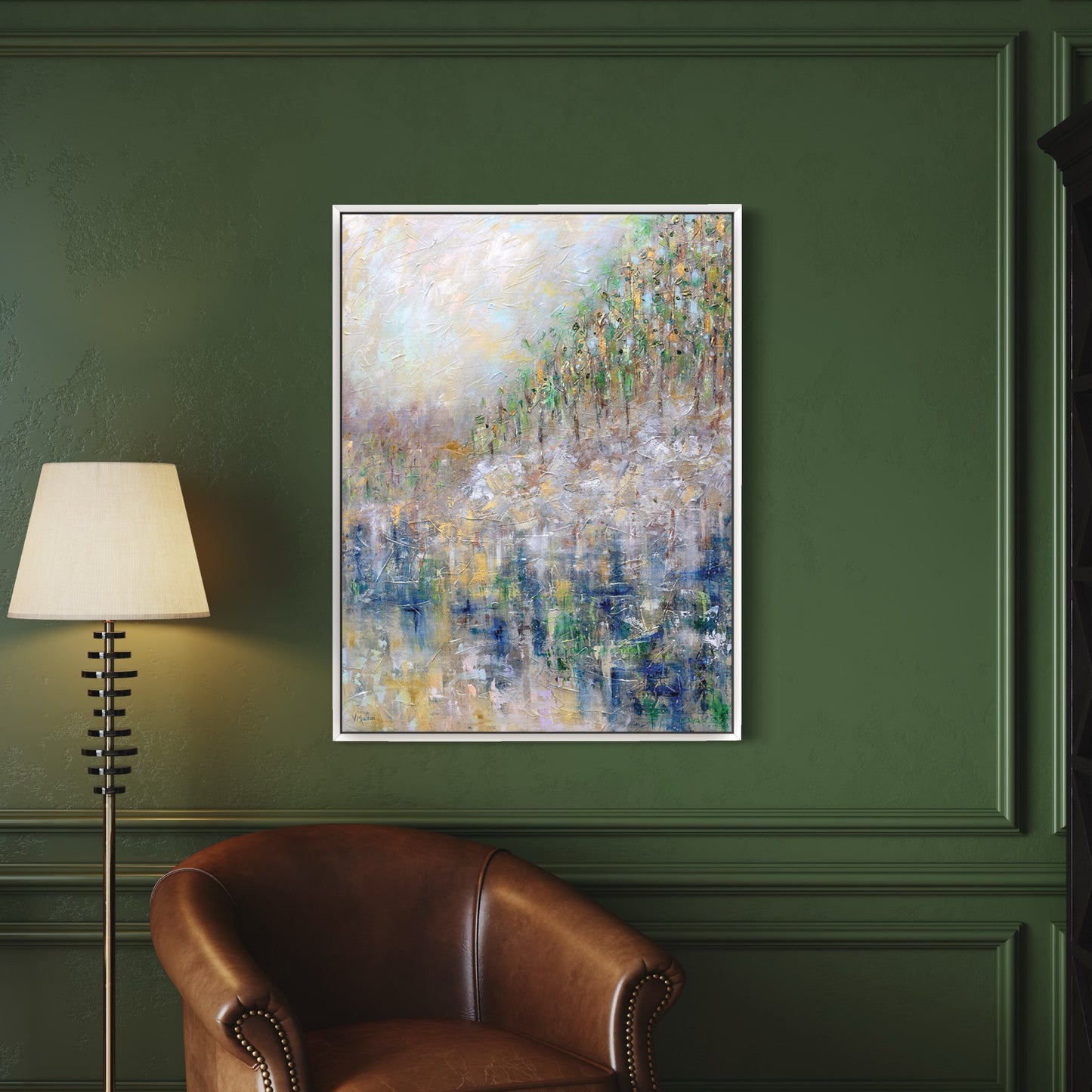 "Whose Woods These Are" Giclee Print on Canvas Wall Art