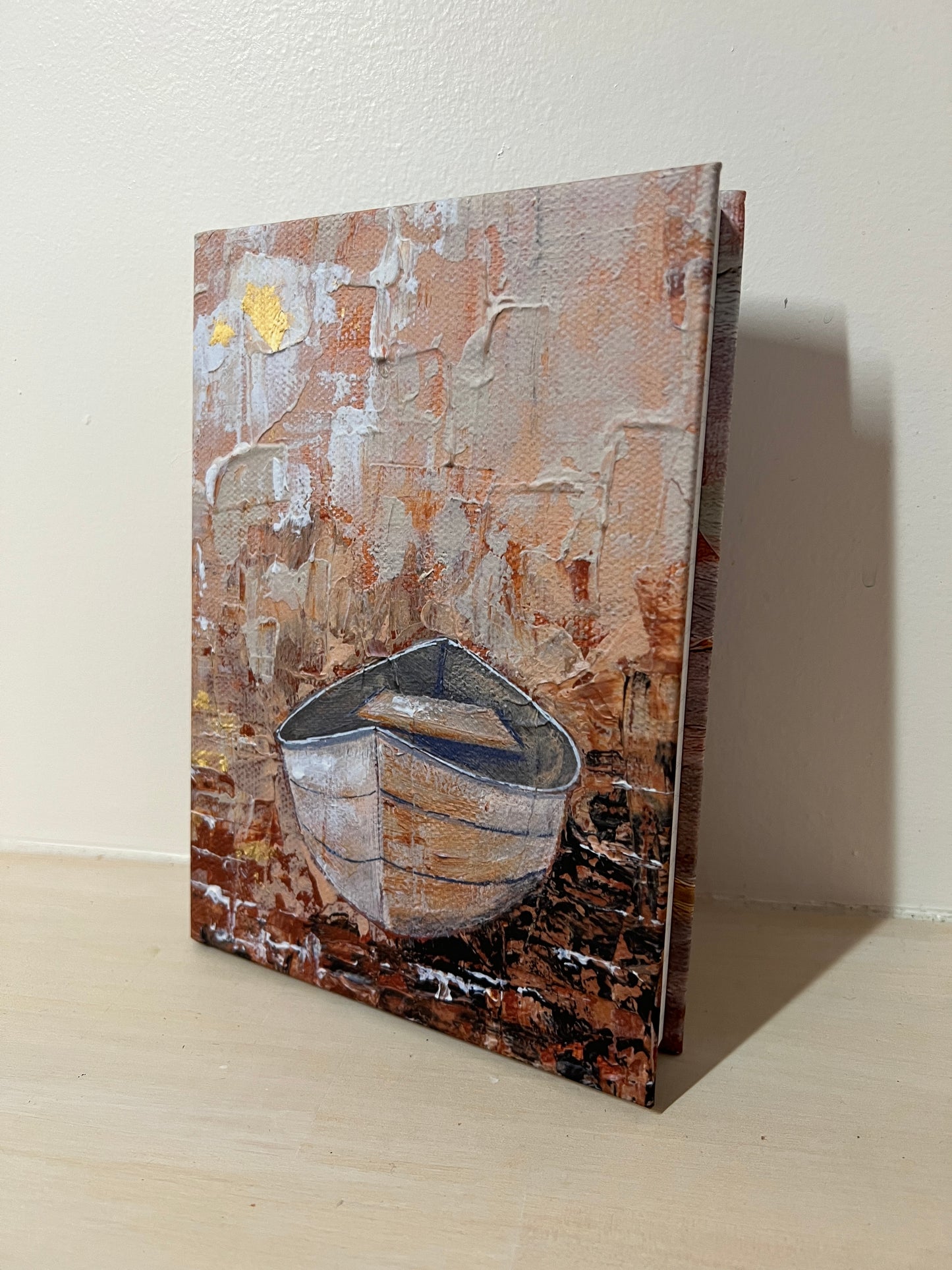 Collector’s Boat Art Gift Box - Includes: Embellished Print, Journal & Notecards