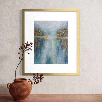 “Breaking Through” Abstract Landscape Giclée Art Print