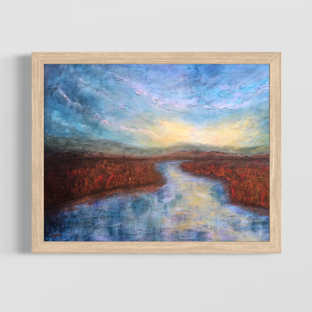 “Burnished Light” Abstract Landscape Giclée Art Print