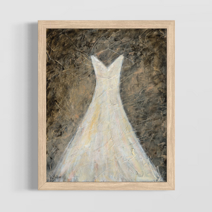 “Ever After” White Dress Giclée Art Print