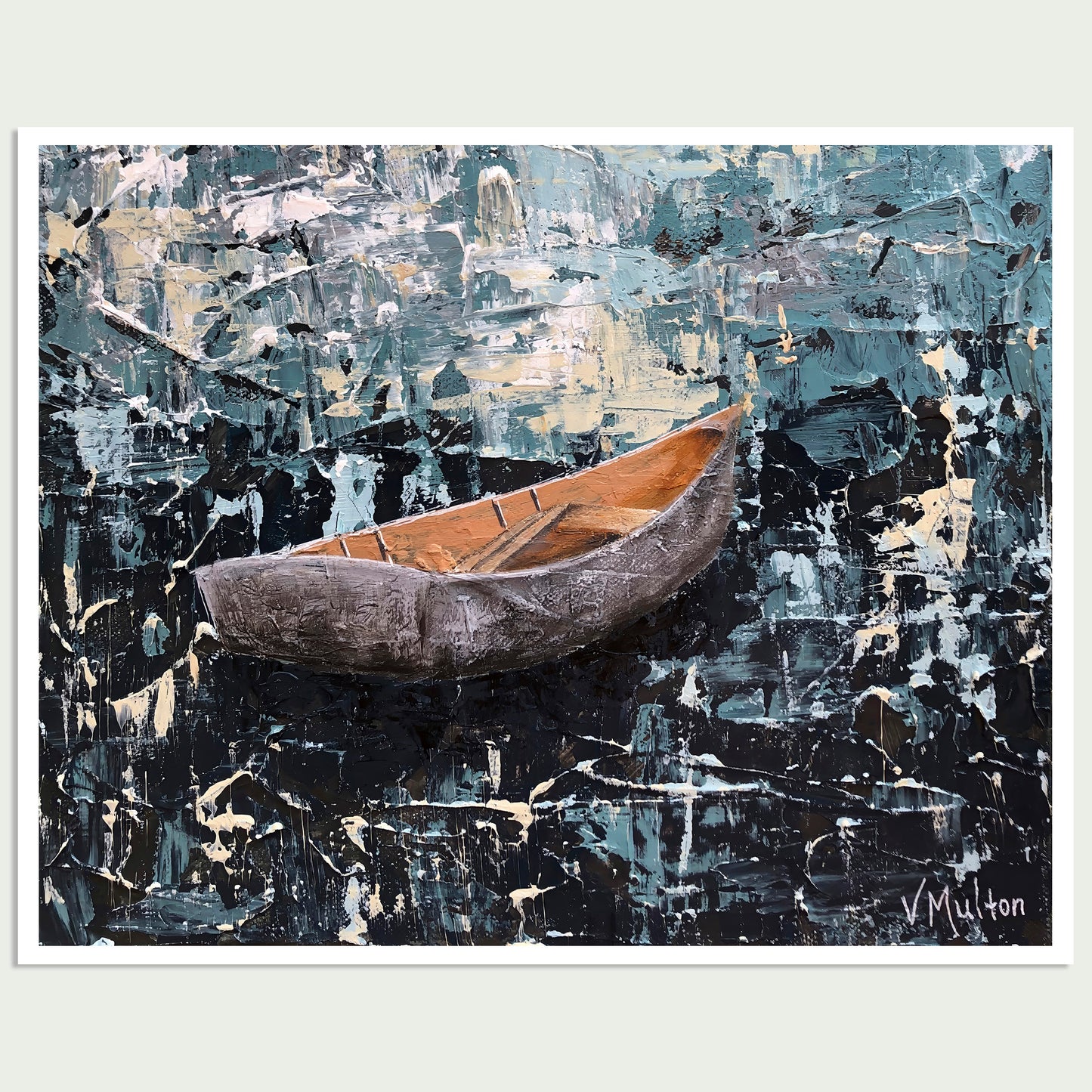 “Fate of Forecast” Peaceful Boat Giclée Art Print