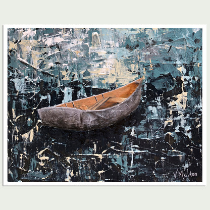 “Fate of Forecast” Peaceful Boat Giclée Art Print