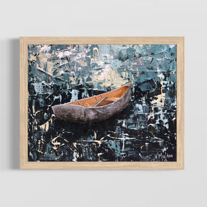 “Fate of Forecast” Peaceful Boat Giclée Art Print