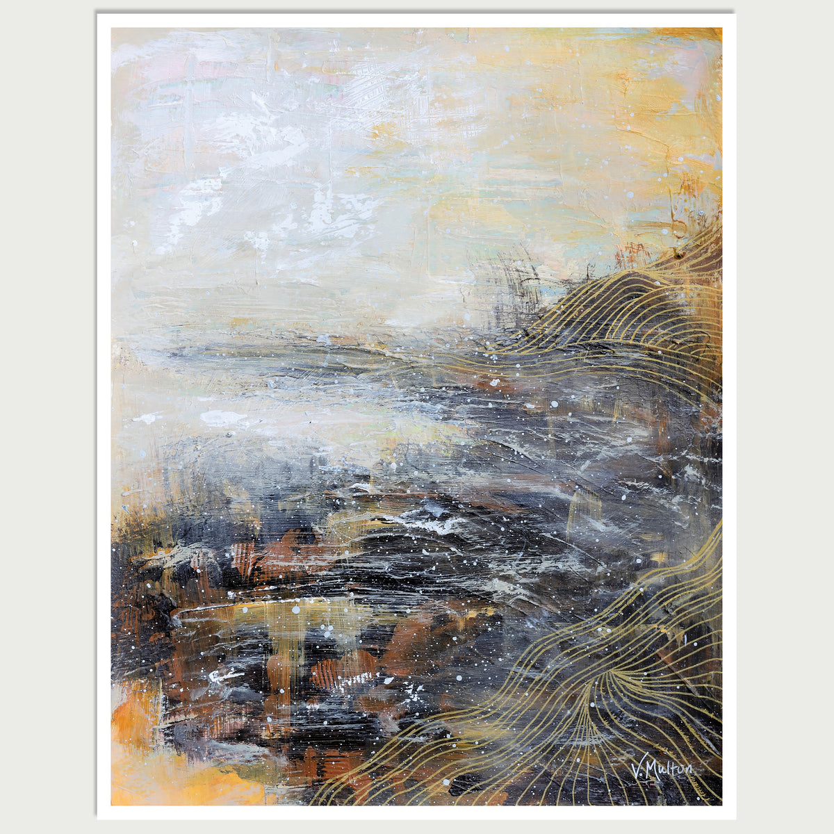 “Gale” Abstract Landscape Giclée Art Print