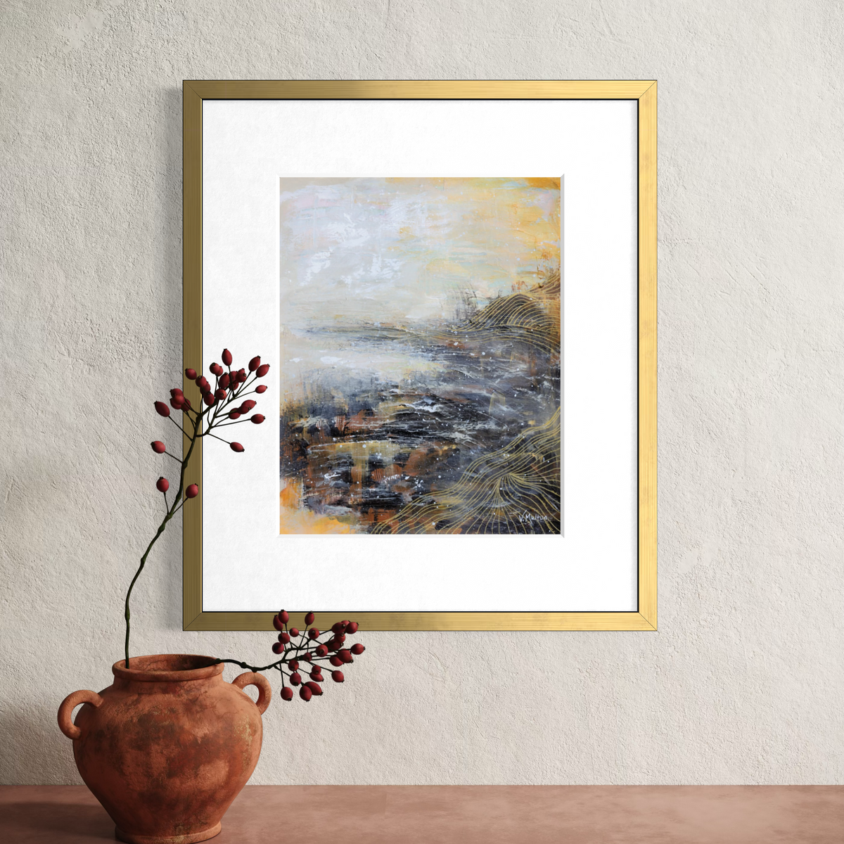 “Gale” Abstract Landscape Giclée Art Print