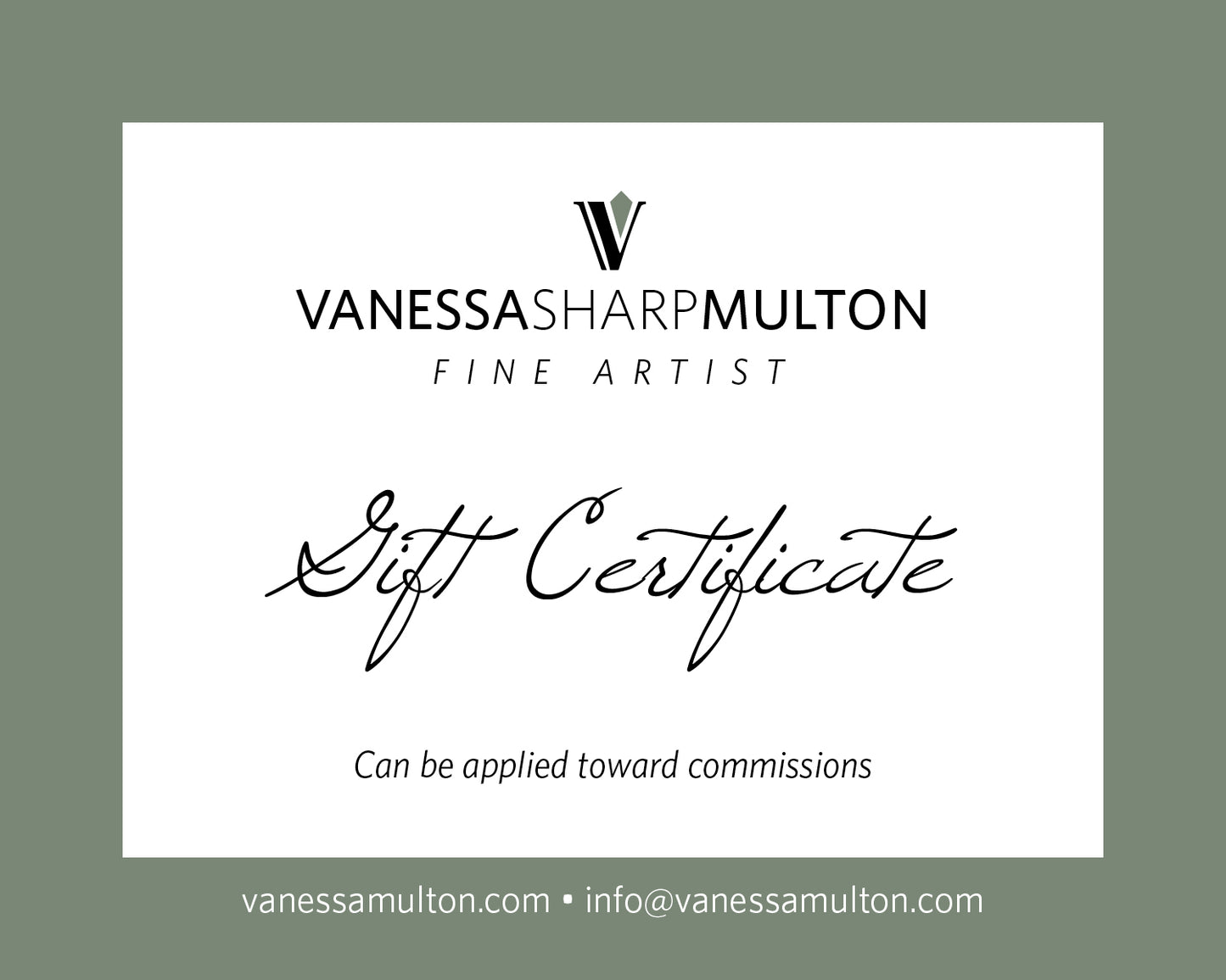 Art Gift Certificate