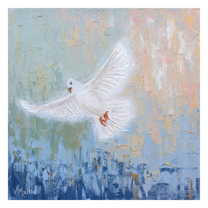 “Higher Ground” Square Inspirational Peace Giclée Art Print