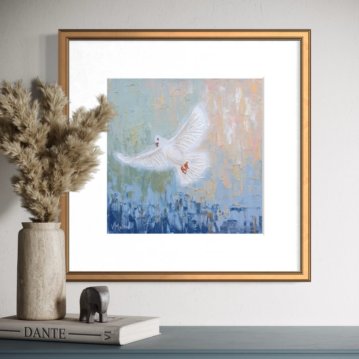 “Higher Ground” Square Inspirational Peace Giclée Art Print