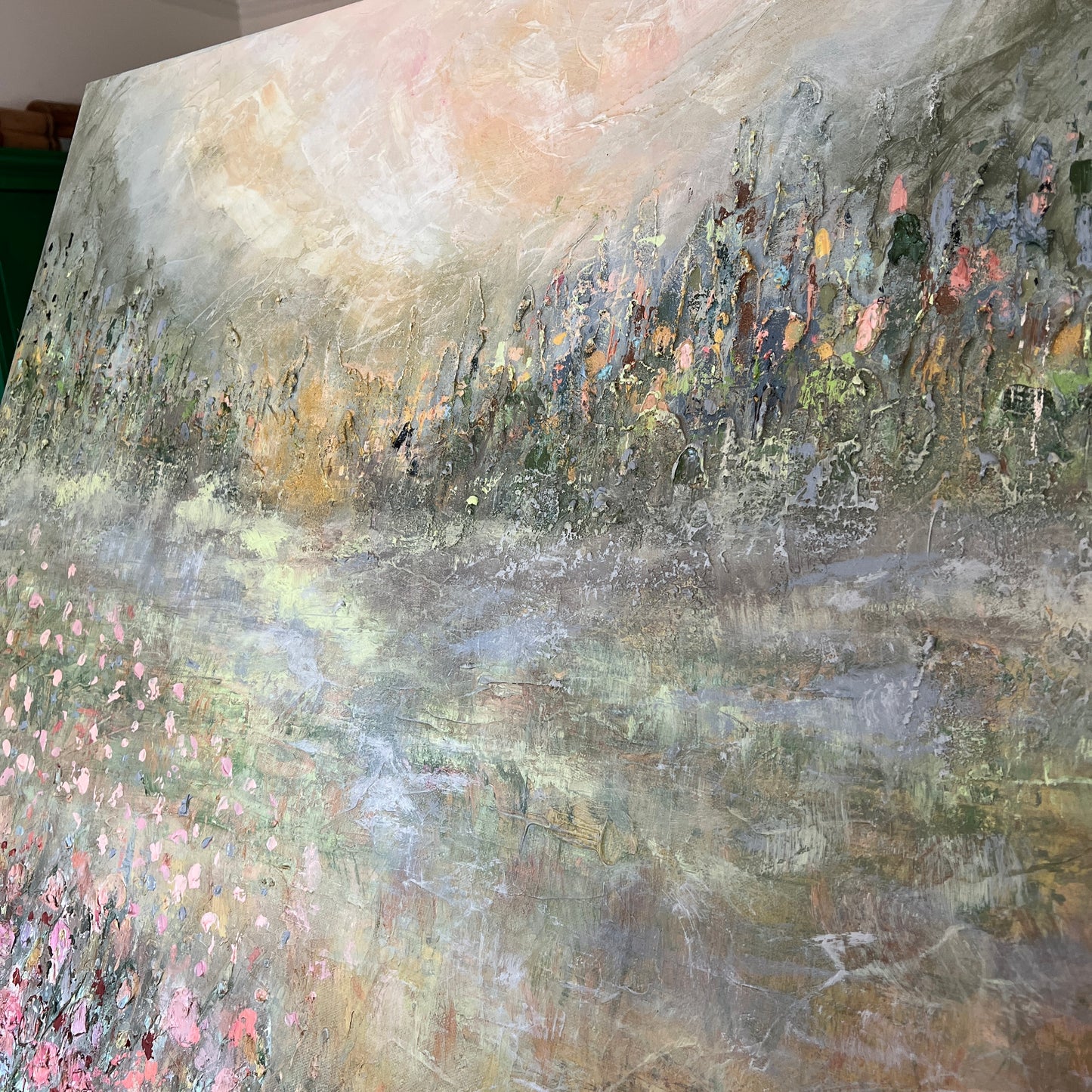 Petals Drift on a Breeze | 36 x 36