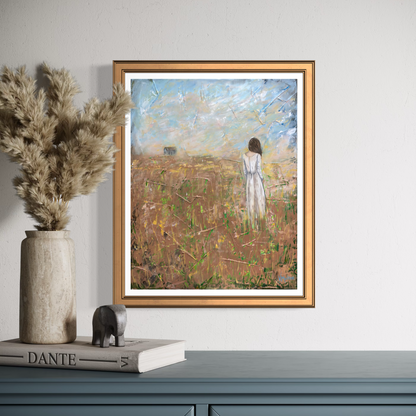 “Seeking Solace" Serene Figure Giclée Art Print