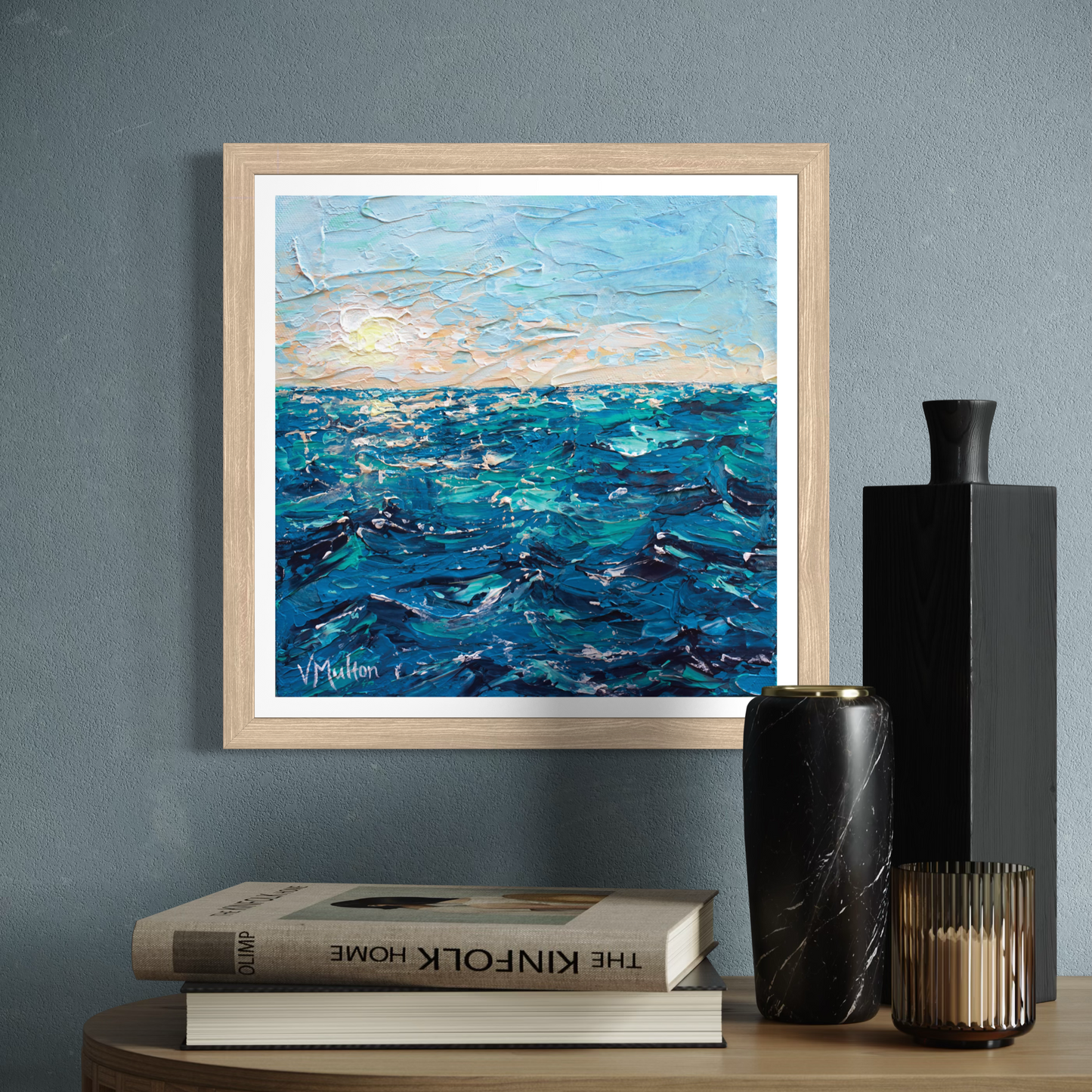 “The Depths of the Ocean” Square Coastal Giclée Art Print