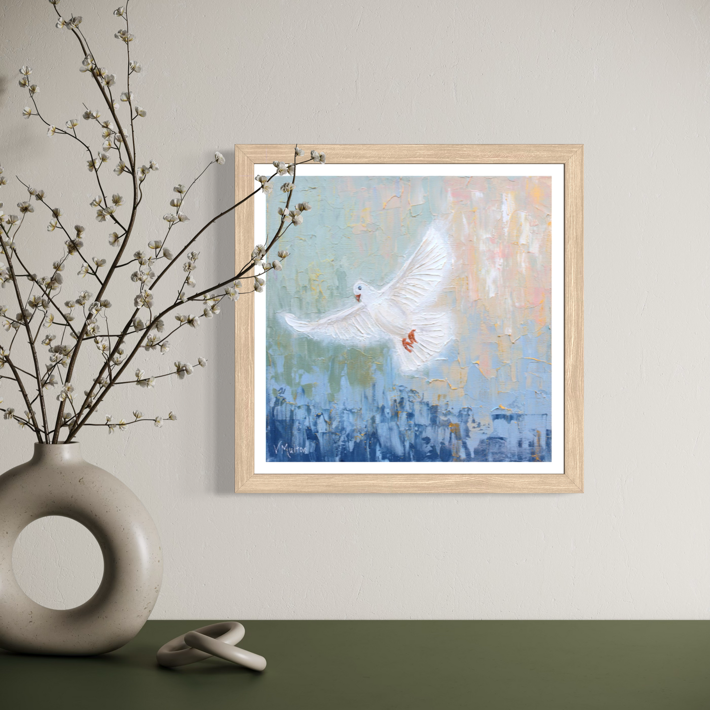 “Higher Ground” Square Inspirational Peace Giclée Art Print