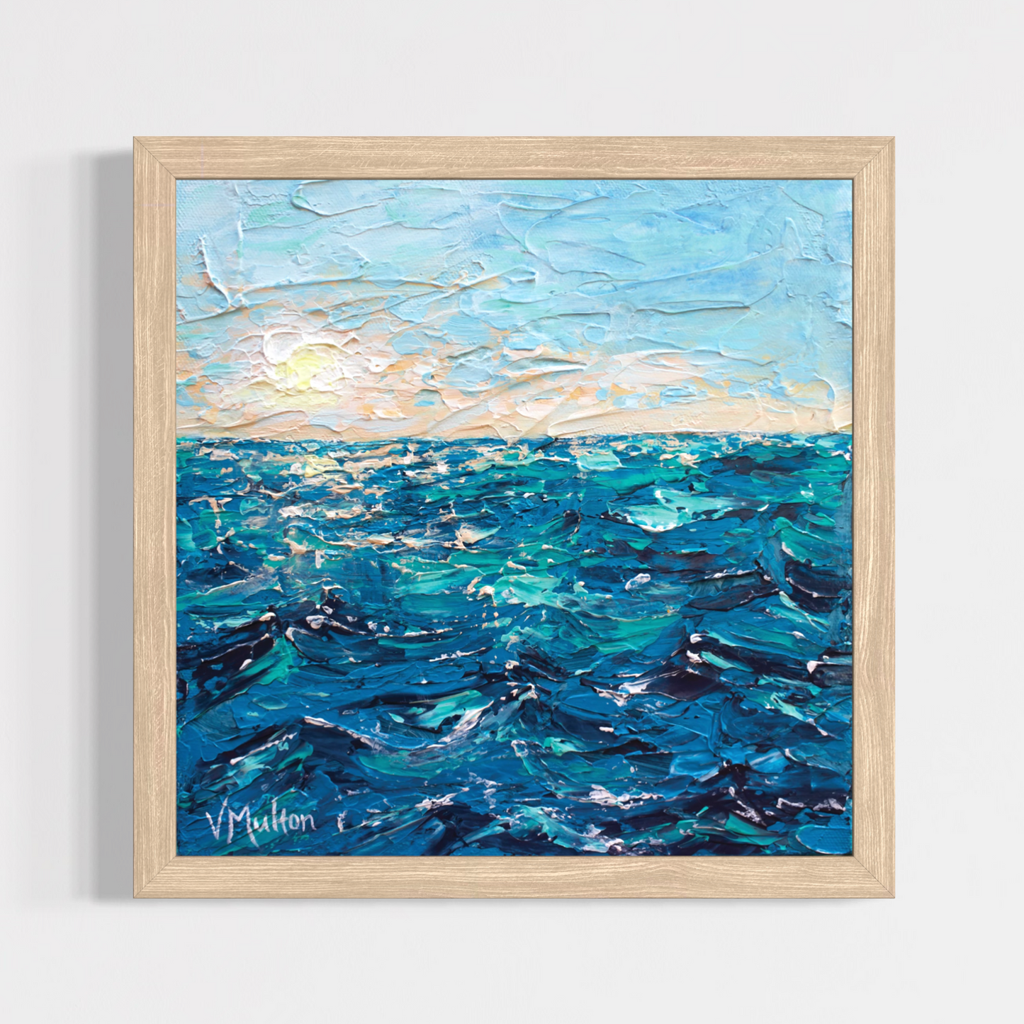 “The Depths of the Ocean” Square Coastal Giclée Art Print