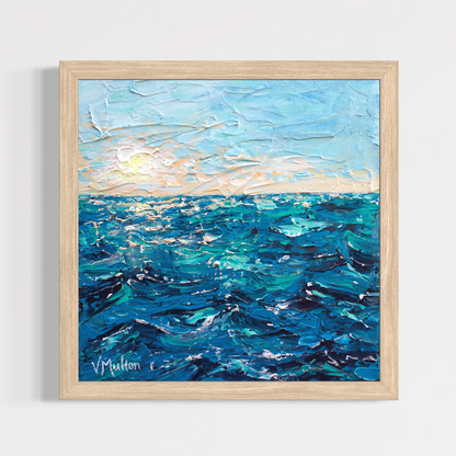 “The Depths of the Ocean” Square Coastal Giclée Art Print