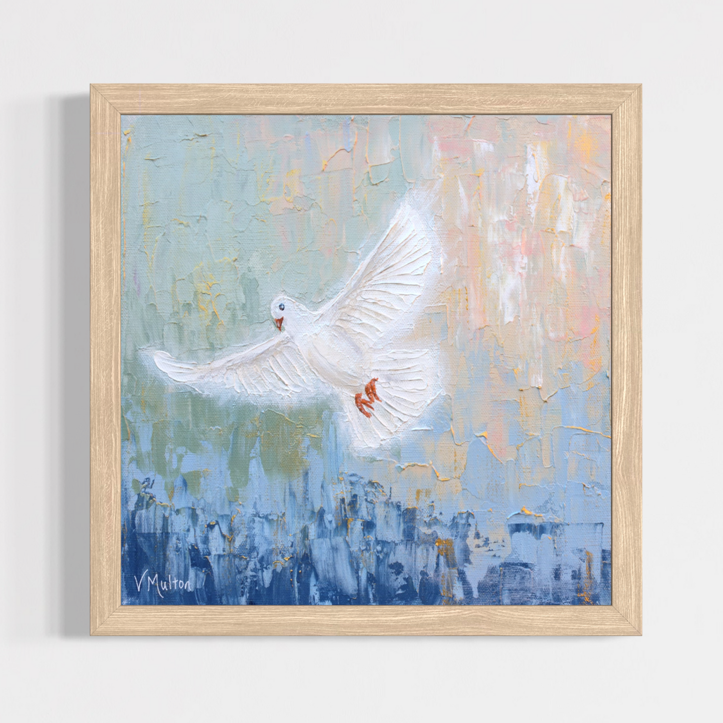 “Higher Ground” Square Inspirational Peace Giclée Art Print