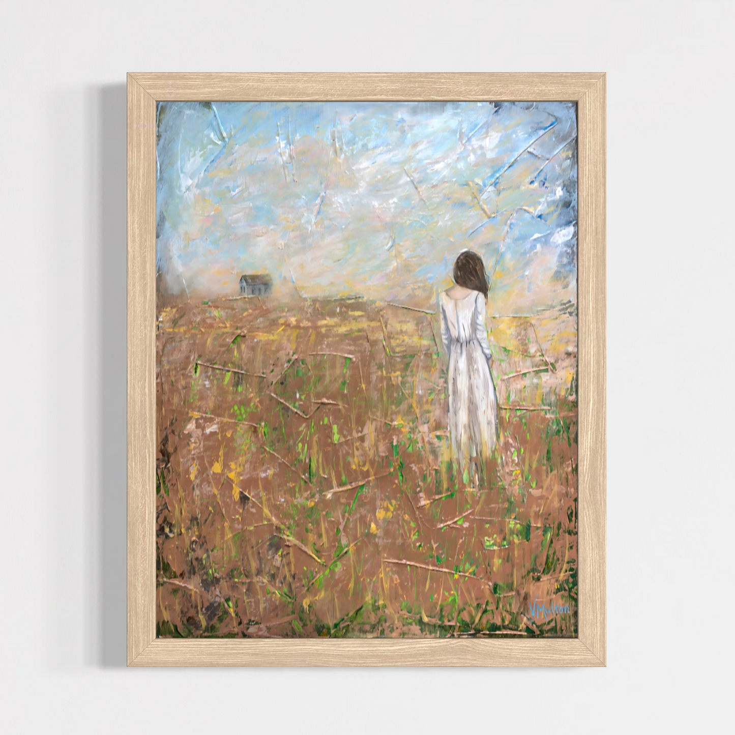 “Seeking Solace" Serene Figure Giclée Art Print
