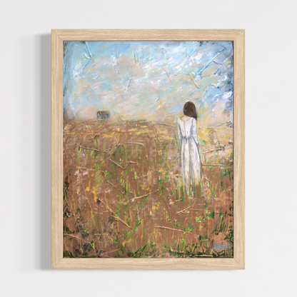 “Seeking Solace" Serene Figure Giclée Art Print