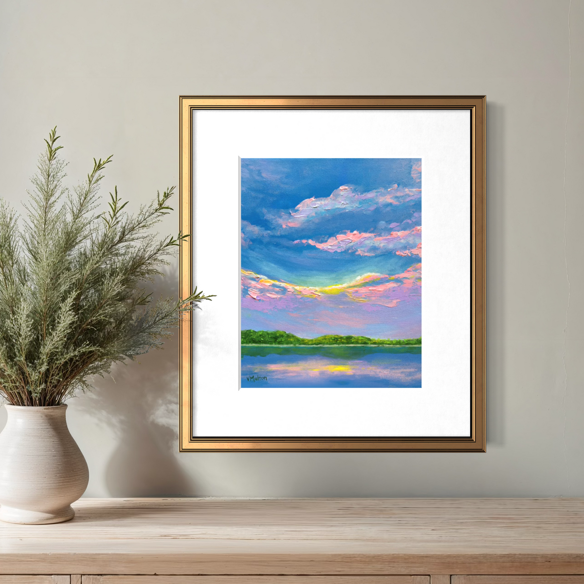 “Lavender Sky” Abstract Landscape Giclée Art Print