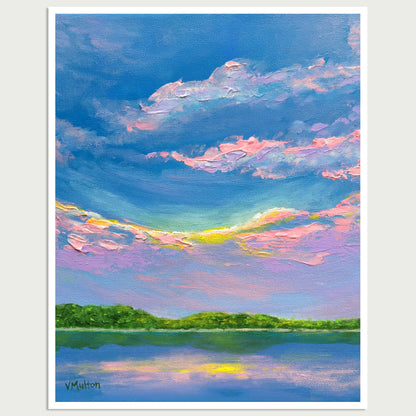 “Lavender Sky” Abstract Landscape Giclée Art Print