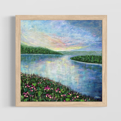 “May Morning” Square Abstract Landscape Giclée Art Print