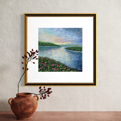 “May Morning” Square Abstract Landscape Giclée Art Print