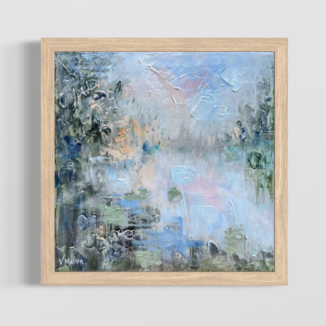 “My Haven” Square Abstract Landscape Giclée Art Print