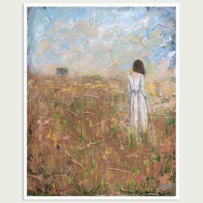 “Seeking Solace" Serene Figure Giclée Art Print