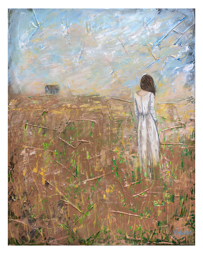 “Seeking Solace" Serene Figure Giclée Art Print