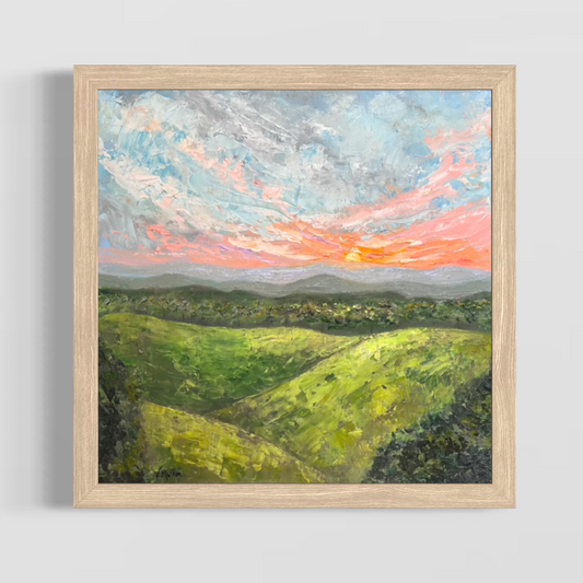 “Tennessee Hills” Square Franklin Landscape Giclée Art Print