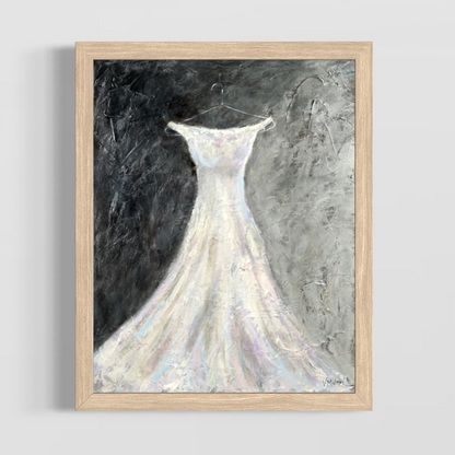 “The Perfect Day” White Dress Giclée Art Print