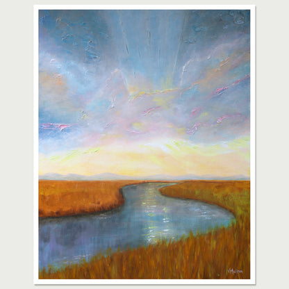 “Uplifting” Abstract Landscape Giclée Art Print