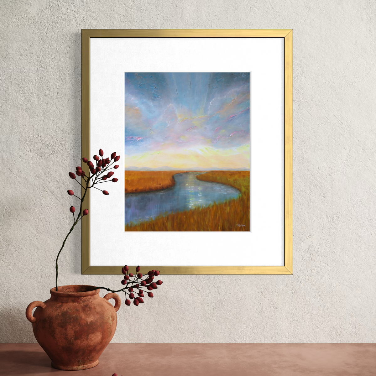 “Uplifting” Abstract Landscape Giclée Art Print