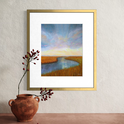 “Uplifting” Abstract Landscape Giclée Art Print