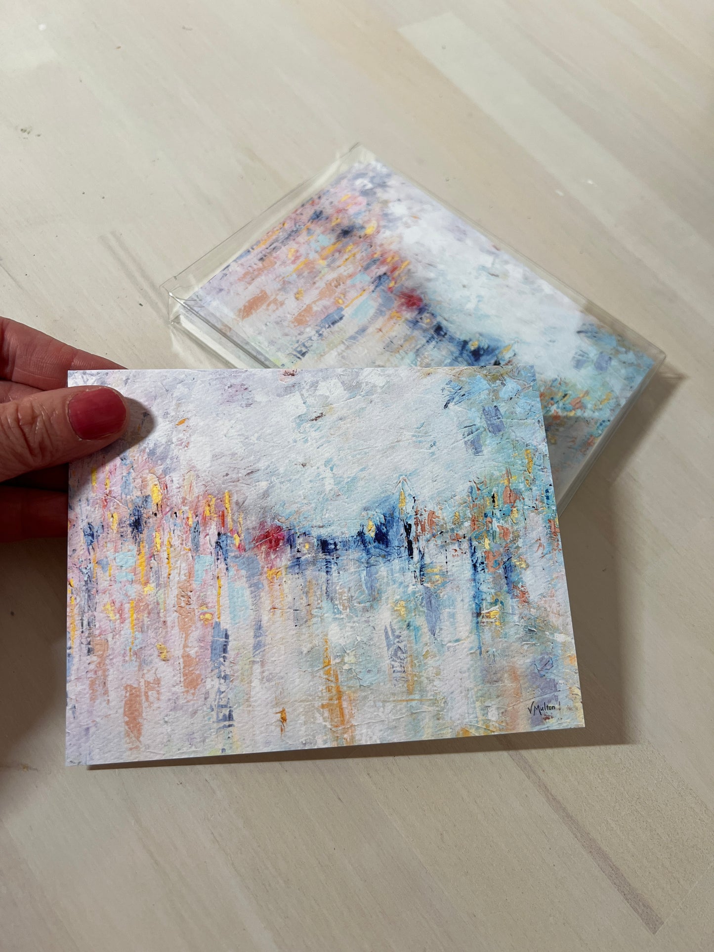 Collector’s Abstract Art Gift Box - Includes: Embellished Print, Journal & Notecards